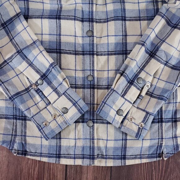 ibex Womens Size Small Taos Wool Blend Plaid Snap Button Long Sleeve Shirt - Picture 9 of 16